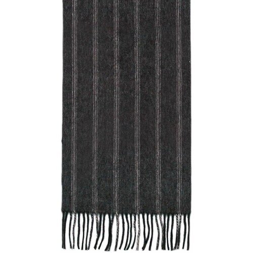 Темно-серый шарф с белыми полосками Halstech K87FA