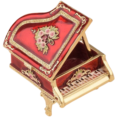 Шкатулка универсальная для ювелирных украшений, бижутерии декоративная интерьерная в стиле Фаберже (Faberge) сувенирная, коллекционная фигурка 