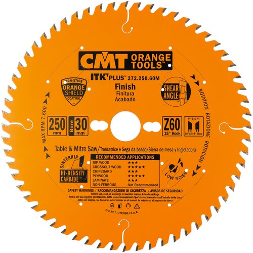 Пильный диск CMT 272.250.60M 250х30 мм пильный диск cmt 272 250 60m 250х30 мм