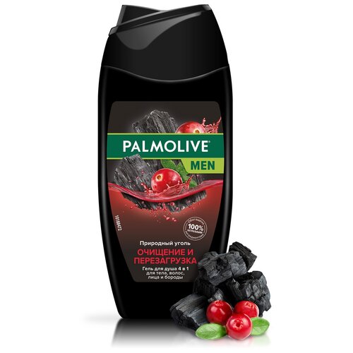 Гель для душа 4 в 1 для тела, волос, лица и бороды Palmolive MEN Очищение и Перезагрузка мужской, 250 мл