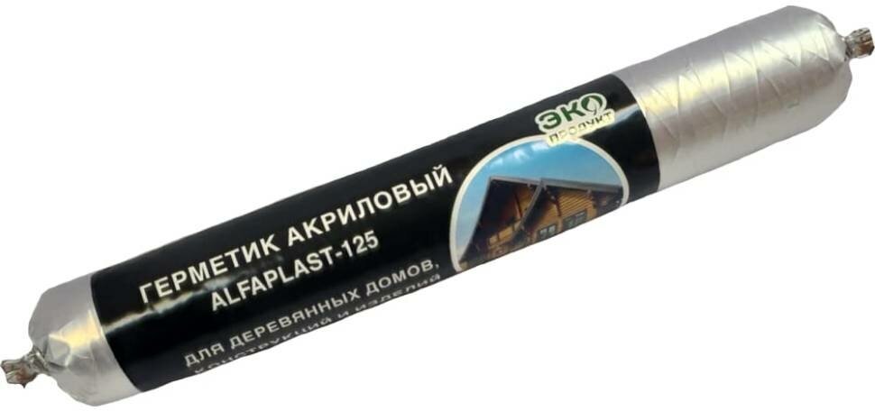 фото Герметик для дерева Alfaplast -125 "Теплый шов" cосна, файл-пакет 900 гр 181925362