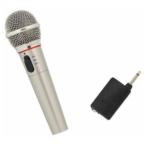 Беспроводной / проводной микрофон динамический D-620 универсальный динамический проводной микрофон bbk cm124 темно серый