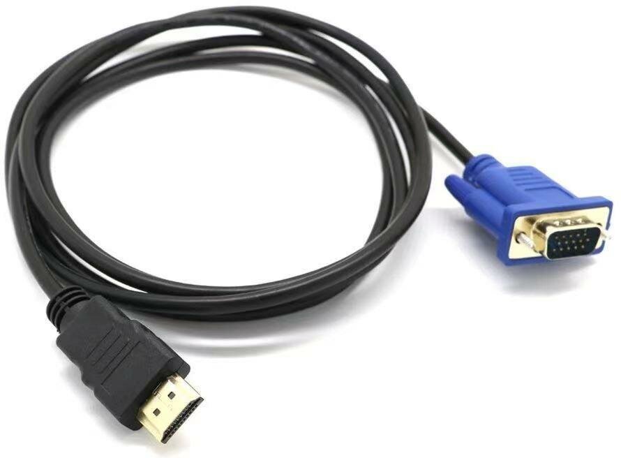 Кабель соединительный HDMI (M) - VGA (M) GSMIN B57 без активного конвертера для HDTV (1.5 м) (Черный)