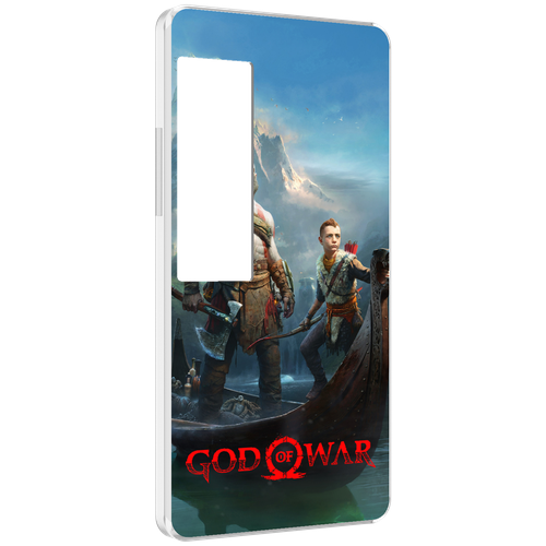 Чехол MyPads God Of War Кратос Атрей для Meizu Pro 7 Plus задняя-панель-накладка-бампер