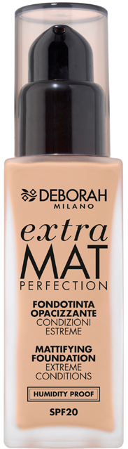 Тональная основа матирующая Deborah Milano Extra Mat Perfection Mattifying Foundation т.3.2 Ореховый 30 мл