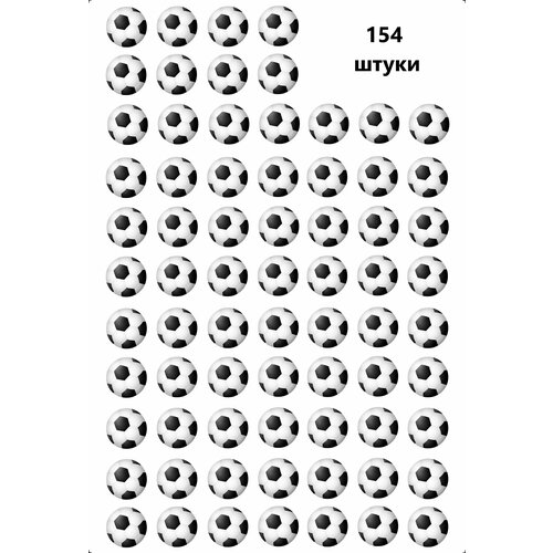 154 штуки - наклейки/стикеры мячи футбольные для спортивных секций