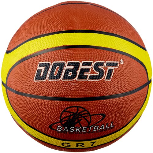 фото Баскетбольный мяч dobest rb7-y896, р. 7 оранжевый