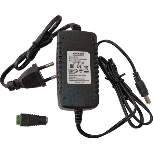 Блок питания SSDCAM P-200 12V 2А (для систем видеонаблюдения, светодиодных лент и тд.)
