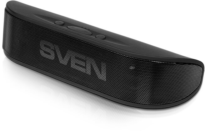 Компьютерная акустика 2.0 Sven PS-70BL SV-014629 черный, 2x3 Вт (RMS), Bluetooth, встроенный аккумулятор