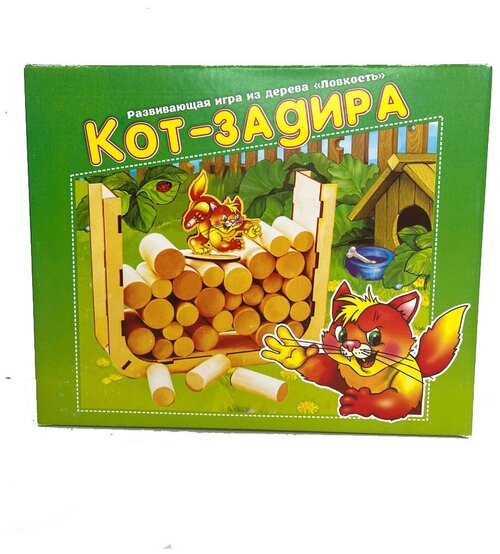 Настольная игра Кот-Задира 30 брусочков Задира плюс