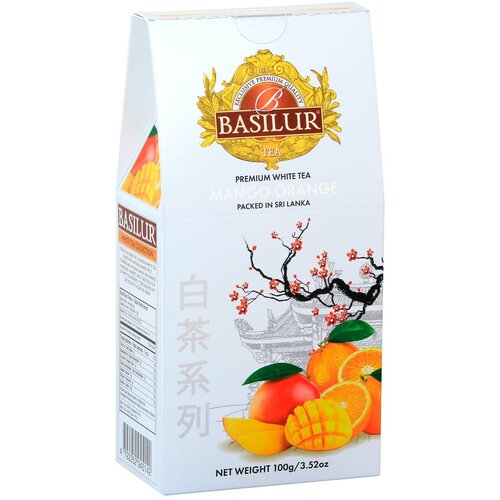 Чай Basilur Белый чай "со вкусом манго И апельсина" 100г
