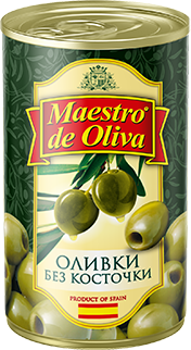 Оливки без косточки Maestro de Oliva, 300г.