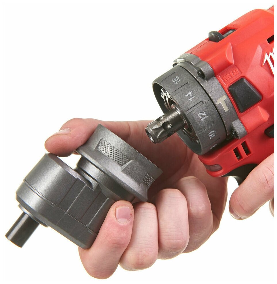 Субкомпактная ударная дрель MILWAUKEE M12 FUEL FPDXKIT-202X, кейс, 12 В, 2 АКБ 2 Ач, - фото №3