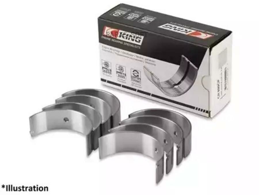 KING-BEARINGS CR4125SI0.25 вкладыши шатунные к-кт! +0.25 (4)\ Subaru Legacy 1.8/2.2/2.5 EJ 90>