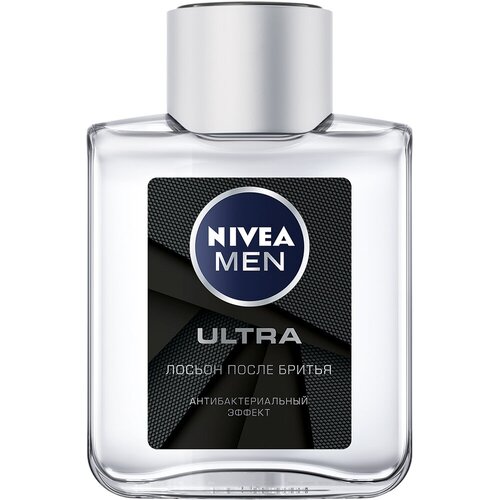 NIVEA Лосьон после бритья Ultra муж, 100 мл лосьон nivea нивея после бритья men ultra антибактериальный эффект 100 мл