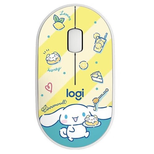 Беспроводная компактная мышь Logitech M350 Pebble Cinnamoroll - торт белый 299000₽