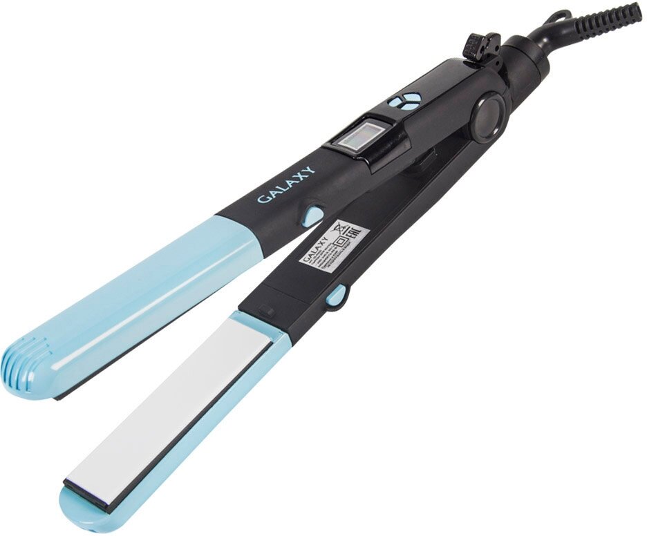 Щипцы GALAXY GL4505 65 голубой чёрный - фото №2