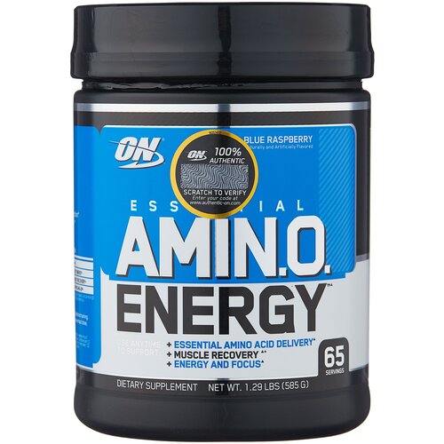 Аминокислотный комплекс Optimum Nutrition Essential Amino Energy, ежевика, 585 гр. optimum nutrition amino energy blue raspberry 30