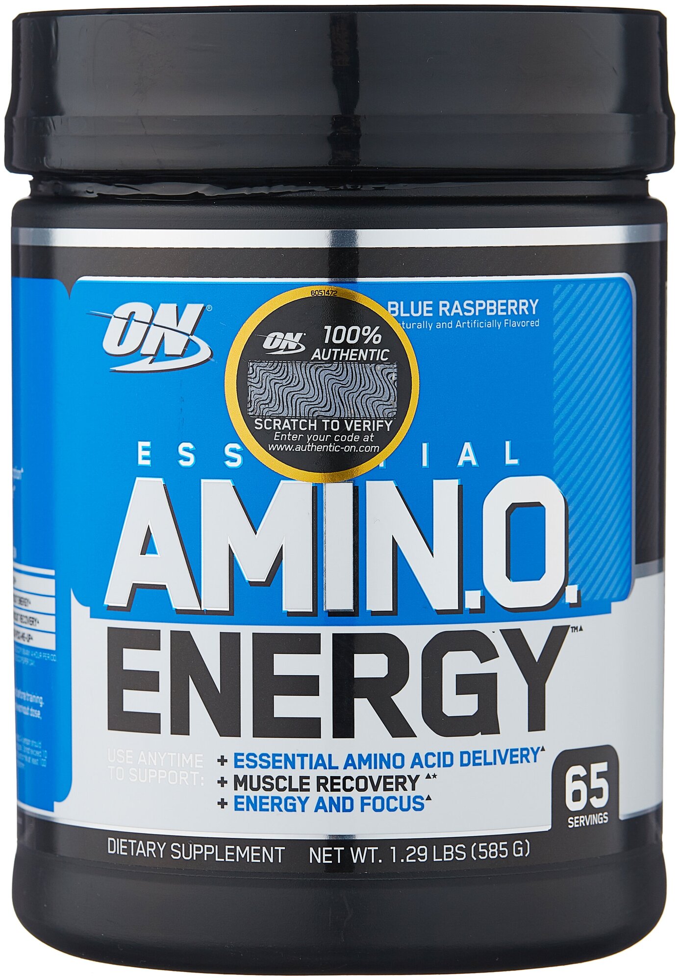 Аминокислоты и BCAA для спорсменов Optimum Nutrition Essential Amino Energy 1,29 lb Blue Raspberry