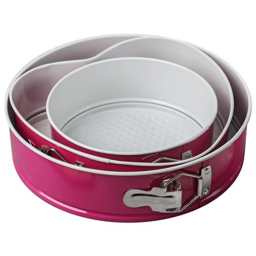 фото Набор форм для выпечки доляна флёри круг 18/23/26cm 3шт микс