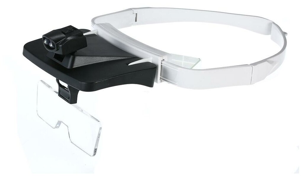 Лупа очки с подсветкой бинокулярные для рукоделия электролога ремонта техники часового мастера OT-INL690 Орбита