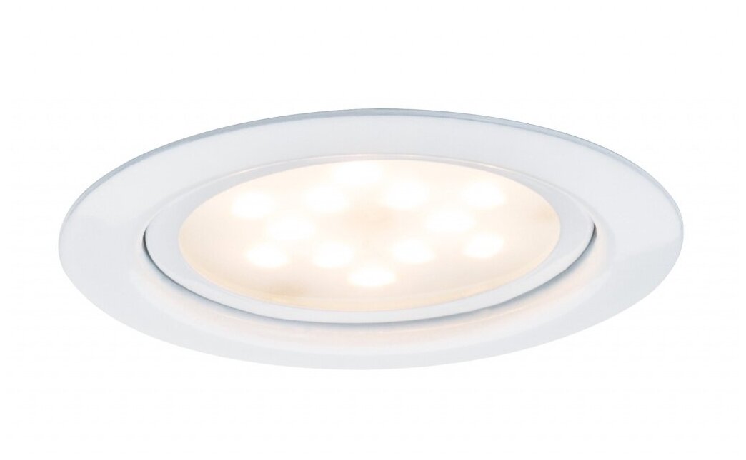 Встраиваемый светильник комплект Mobel EBL LED 3x4W 65mm, белый
