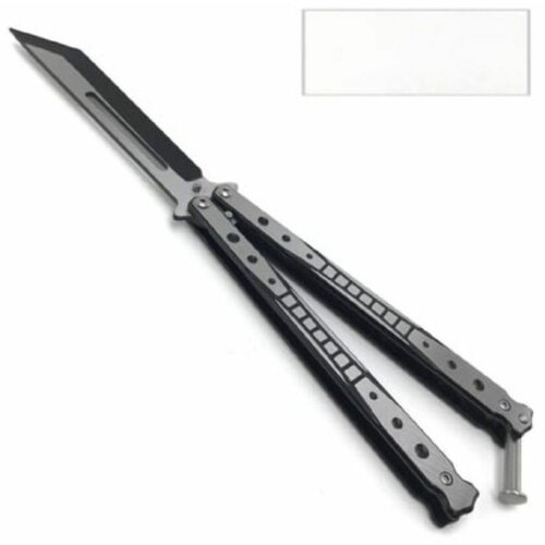 фото Нож тренировочный складной бабочка н38 (10/23,5см) черный ножи_нови