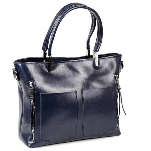 фото Женская кожаная сумка 1112 блу fuzi house