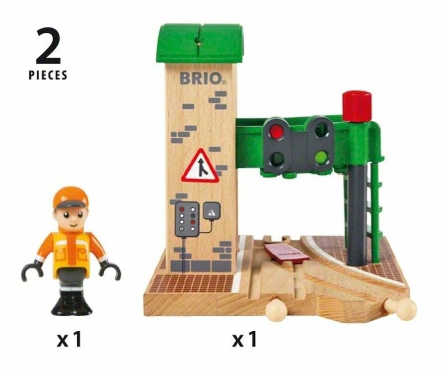Игровой набор Brio Сигнальная станция с механической стрелкой и светофором - фото №4