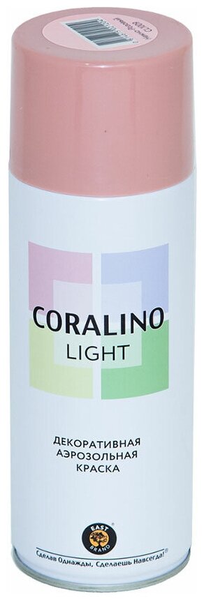 Краска аэрозольная Coralino LIGHT CL1009, декоративная, нежно розовый, 520 мл