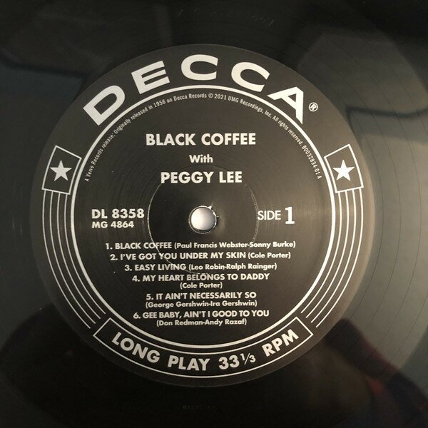 Peggy Lee Peggy Lee - Black Coffee Verve - фото №4