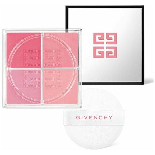 GIVENCHY Рассыпчатые четырехцветные румяна для лица Prisme Libre Blush (2 Taffetas Rose)