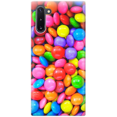 фото Re:pa накладка transparent для samsung galaxy note 10 с принтом "цветные драже"