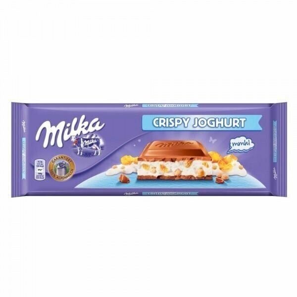 Шоколад Milka MAX Crispy Joghurt 300г / Милка Криспи Йогурт MAXX Большая плитка Набор 2 шт - фотография № 2