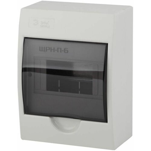 Бокс ЩРН-П-6 мод. навесной пластик IP41 SIMPLE NO-box_simple-plastic_6_surface ЭРА Б0041522