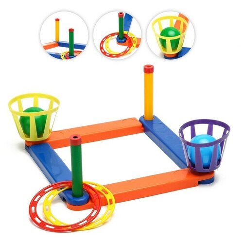 Кольцеброс-Шароброс 2 шара 2 кольца 165 х 35 см 9550255 740₽