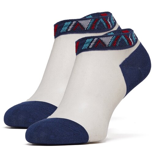 Укороченные сетчатые женские носки с орнаментом 