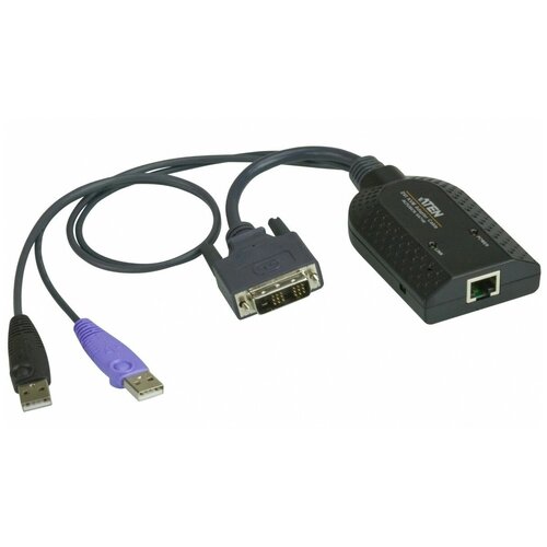 KVM-адаптер ATEN KA7166-AX кабель aten адаптер usb dvi virtual media kvm adapter with smart card support