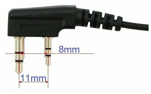 Тангента гарнитура для рации Baofeng, Kenwood влагозащищённая IP67