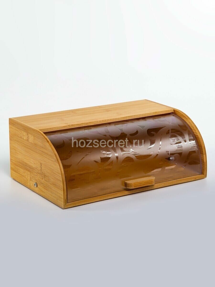 Хлебница бамбуковая 39х25х14 см / хлебница с крышкой / хлебница на стол