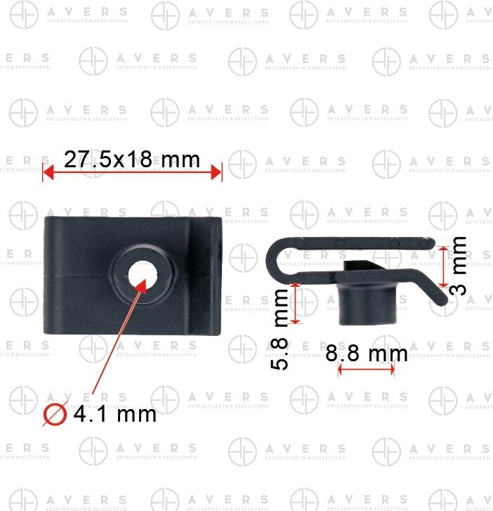 Крепеж для Toyota, Арт. 9017905060, 10 шт.