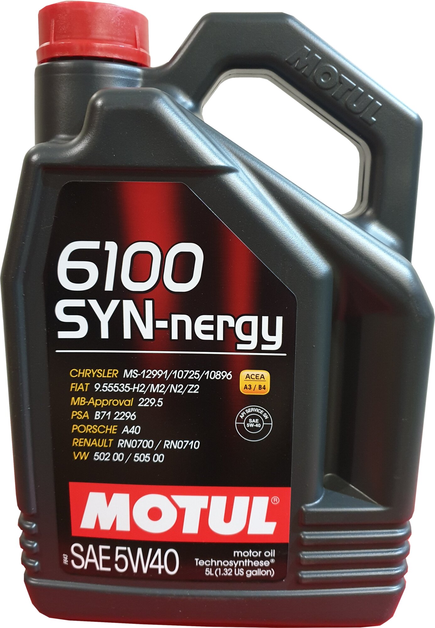 Моторное масло MOTUL 6100 SYN-nergy 5w40 5л.