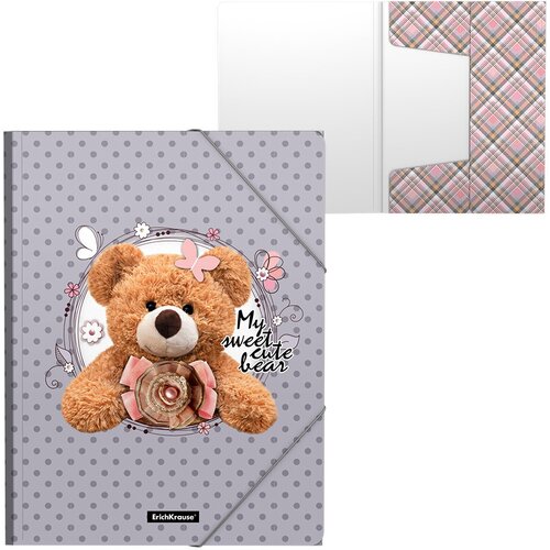 Папка на резинках пластиковая ErichKrause® Teddy Bear, A4 54317