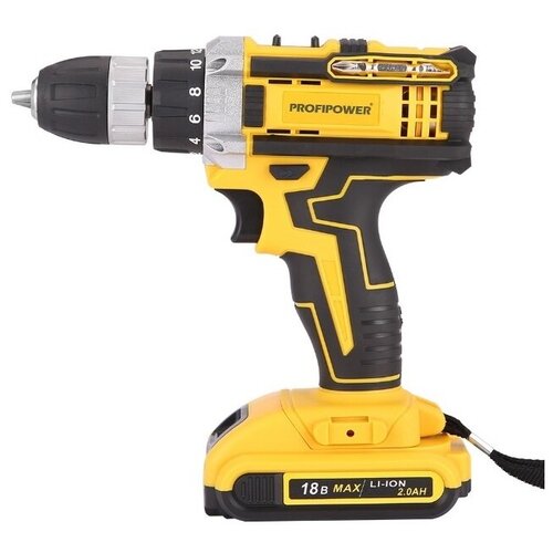Шуруповерт акк DW-18N ударный 18В Li-ion-2шт 20Ач 35Нм 2 скорости ЗУ кейс ProfiPower 412500₽