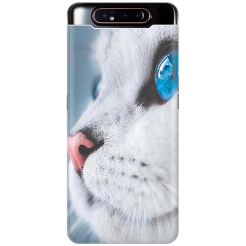 фото Силиконовый чехол на samsung galaxy a80 / a90 / самсунг а80 / а90 с принтом "кошачий взгляд" gosso