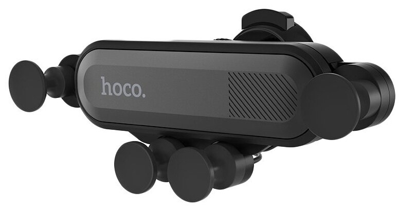 Автомобильный держатель Hoco CA51 Air Outlet Gravity In-Car Holder Black - фото №1