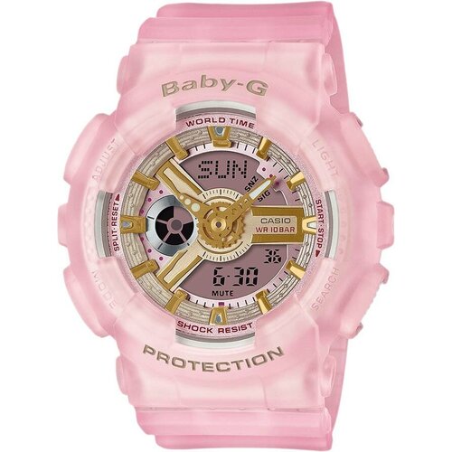 Наручные часы CASIO Baby-G BA-110SC-4A, розовый, серебряный