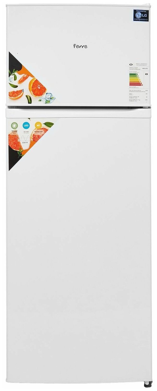 Холодильник двухкамерный FERRE BCD-275 белый - фотография № 8