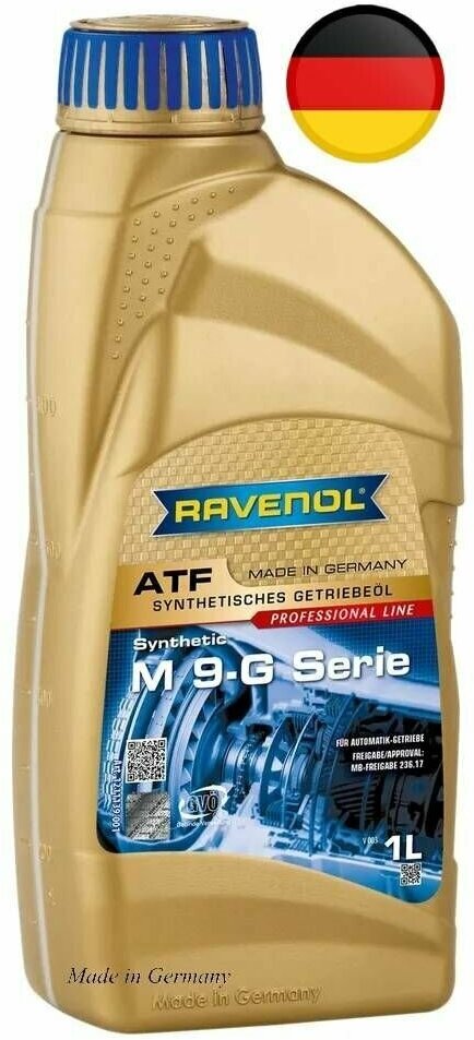 RAVENOL 1211139-001-01-999 Трансмиссионное масло ATF M 9-G Serie ( 1л) (второй номер 4014835842397)