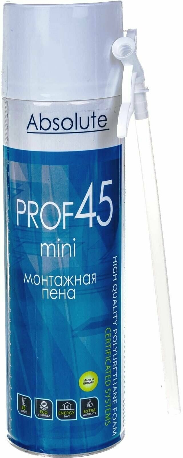 Пена монтажная PROF-45 mini 250мл с трубочкой PHG Absolute